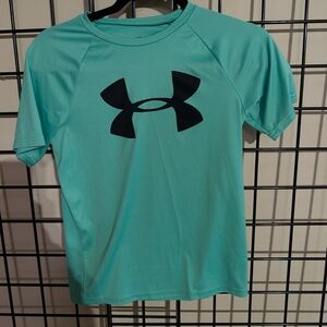 Under Armour Teal T-Shirt with Black Logo